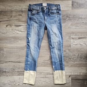 McGuire Skinny Blue Jeans with Acid Wash Size 28
